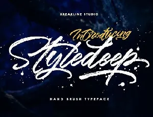 Styledeep Brush font