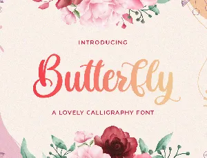 Butterfly font