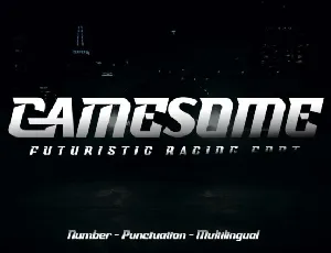 Gamesome font