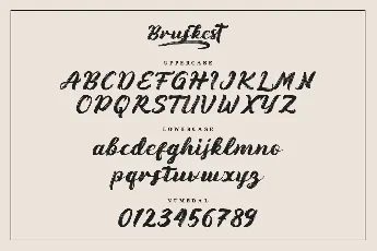 Bruskest DEMO font