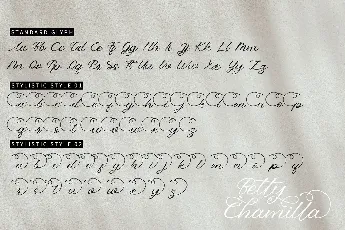 Betty Chamilla font