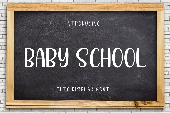 Baby School font