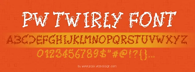 PWTwirly font