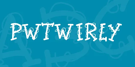 PWTwirly font