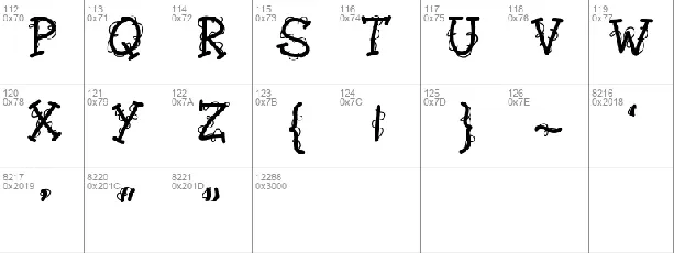 PWTwirly font