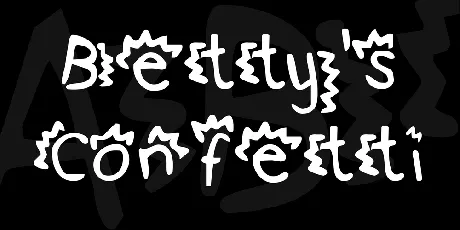 Betty's Confetti font