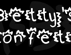 Betty's Confetti font