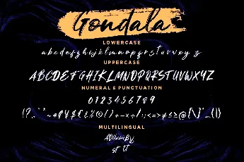 Gondala font