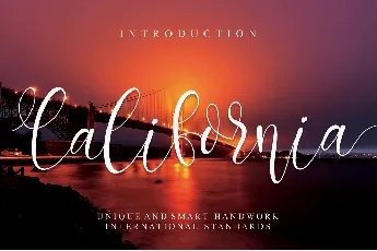 California Calligraphy font