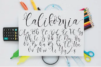 California Calligraphy font