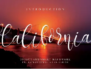 California Calligraphy font