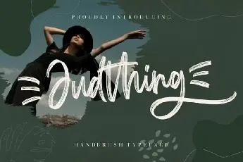 Judthing Brush font