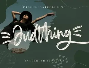 Judthing Brush font