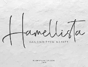 Hamellista Script font