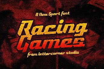 Racing Games font