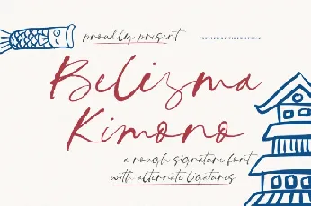 Belisma Kimono font