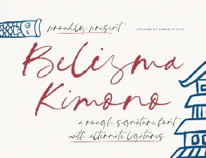 Belisma Kimono font