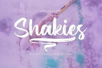 Shakies Brush font