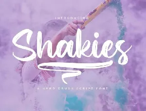 Shakies Brush font