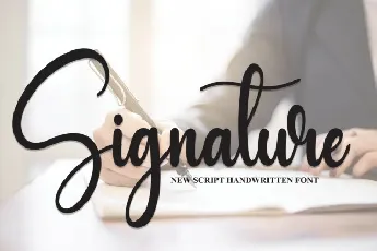 Signature Script font