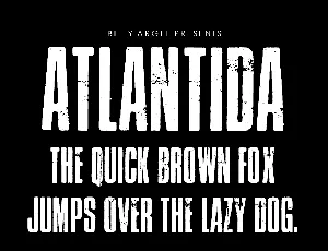 Atlantida PERSONAL USE font