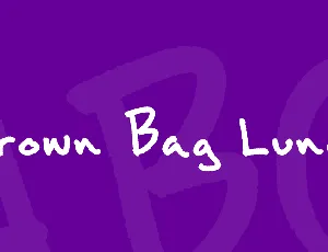 Brown Bag Lunch font