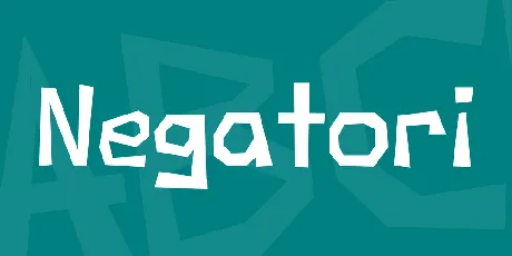 Negatori font