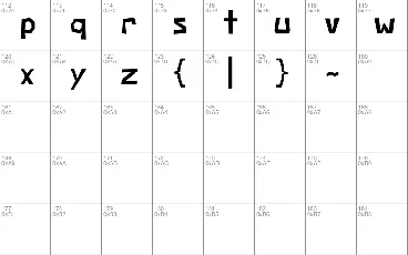 Negatori font