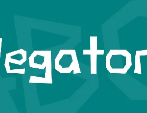 Negatori font