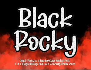 Black Rocky - Personal Use font