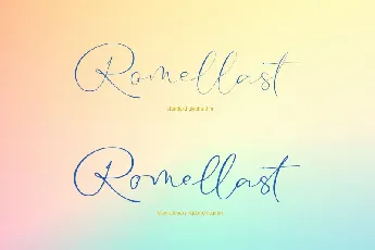 Romellast font