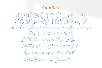 Romellast font