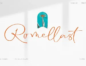 Romellast font