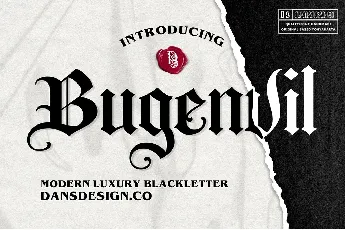 Bugenvil font