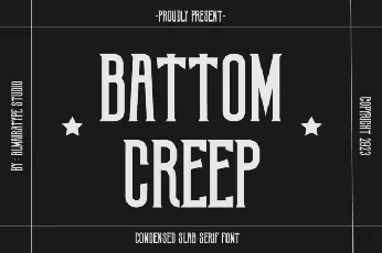 Battom Creep font