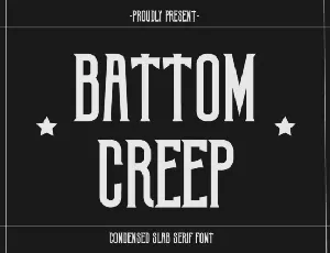 Battom Creep font