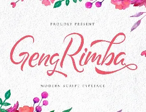 Geng Rimba font