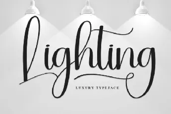 Lighting Script font