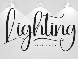 Lighting Script font