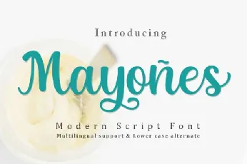 Mayones Modern Script font