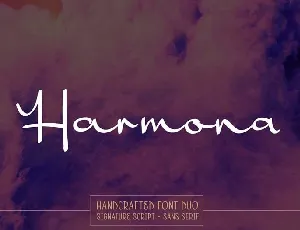 Harmona font