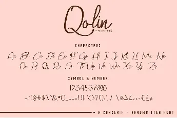 Qalin Demo font