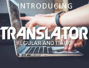 Translator font