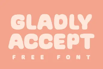 Gladly Accept font