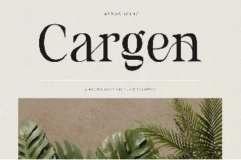 Cargen font