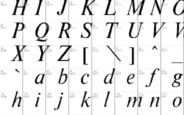 Times Roman font