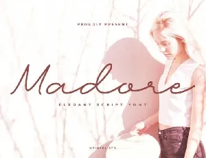 Madore Monoline Script font