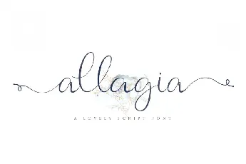 Allagia Script font