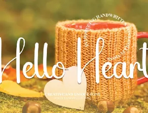 Hello Heart Script font