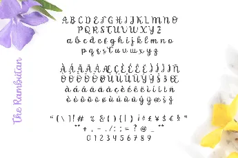 The Rambutan font